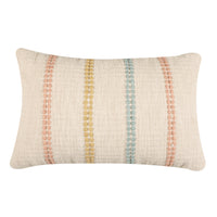 Multi-Coloured Striped Lumbar Cushion