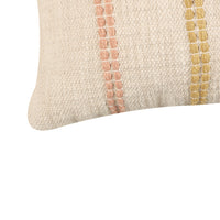 Multi-Coloured Striped Lumbar Cushion