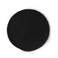  Black Jute Placemats - Sashaa World 