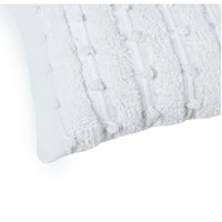 White Tufted Lumbar Cushion