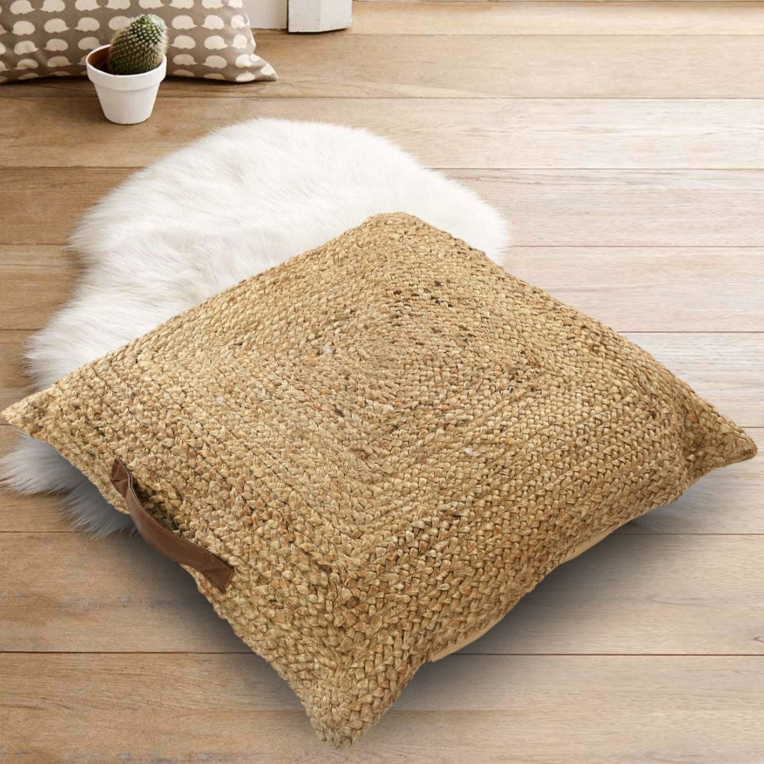 Square Jute Floor Cushion