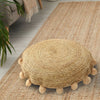 Braided  Round Jute Floor Cushion