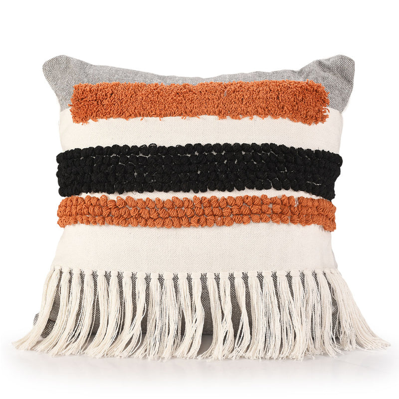 Taseled and Tufted Cushion Cover