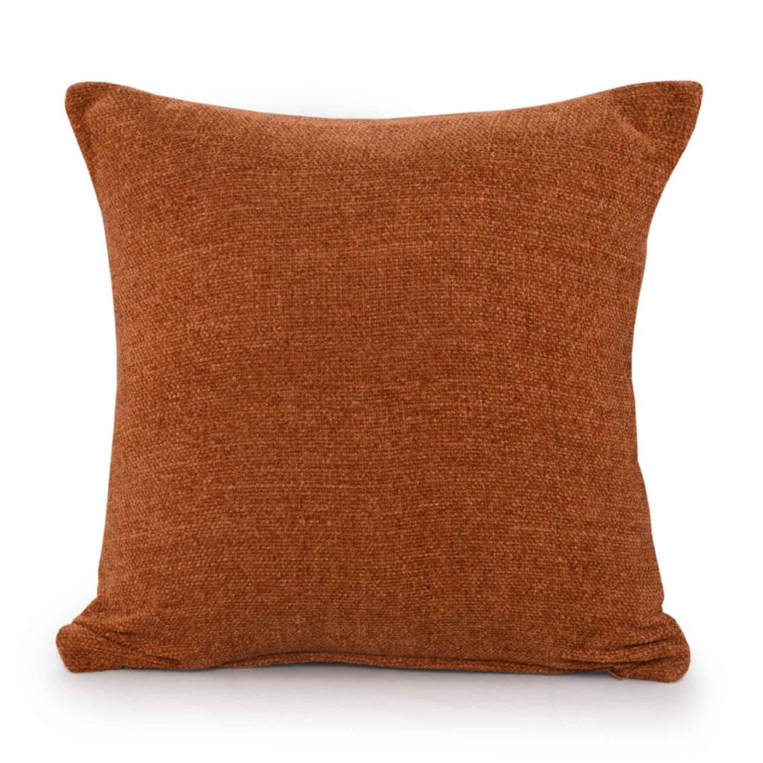 Chenille Cushion Cover- Rust