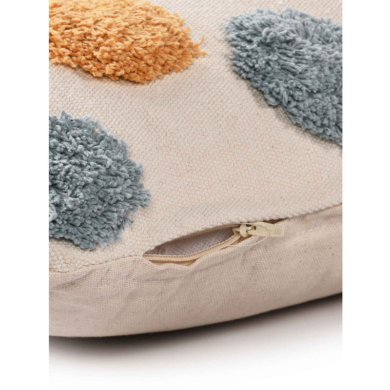 Tufted Multi-coloured dot Cushion