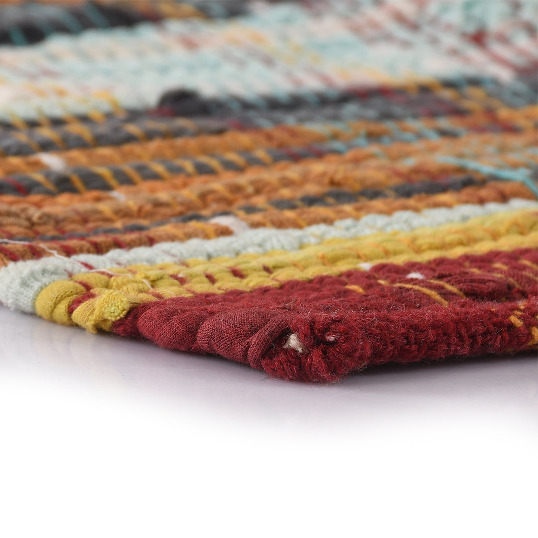 Recycled Handmade Chindi Rug- Sashaaworld