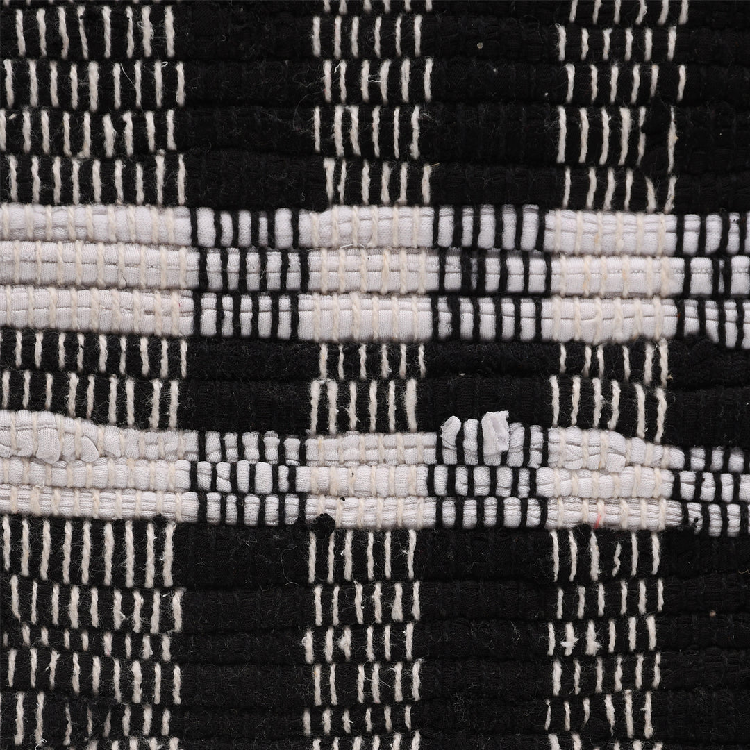 Black & White Chindi Rug