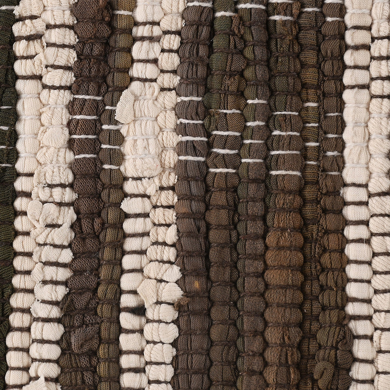Brown & White Chindi Rug