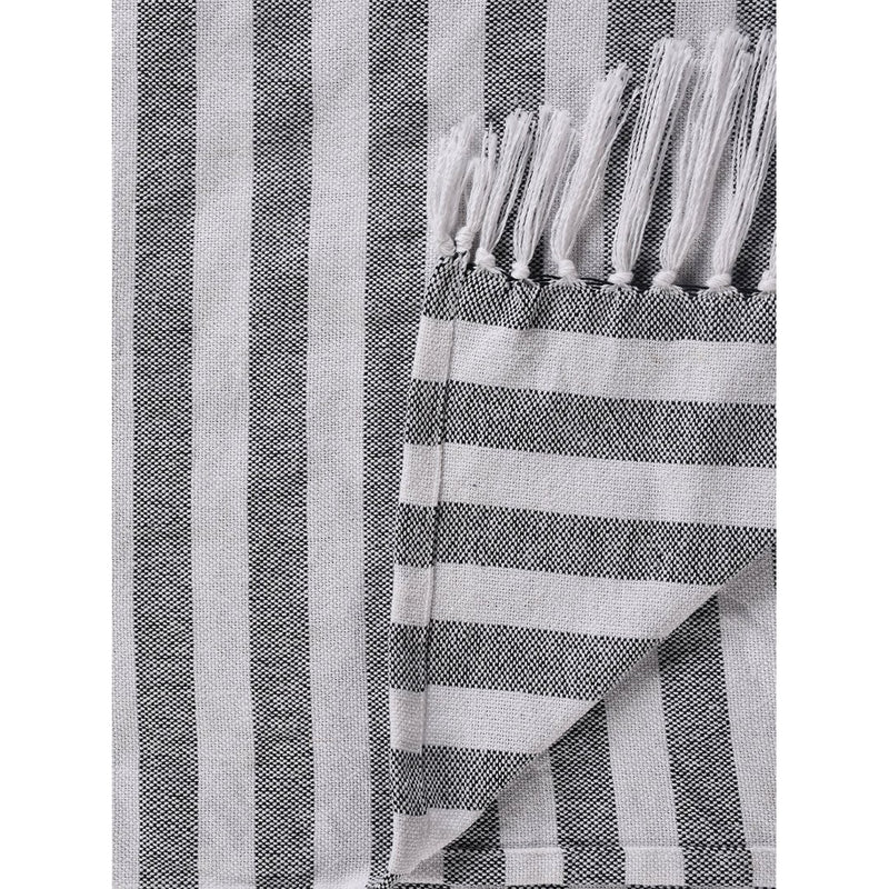 Striped Cotton Throw Bedcover