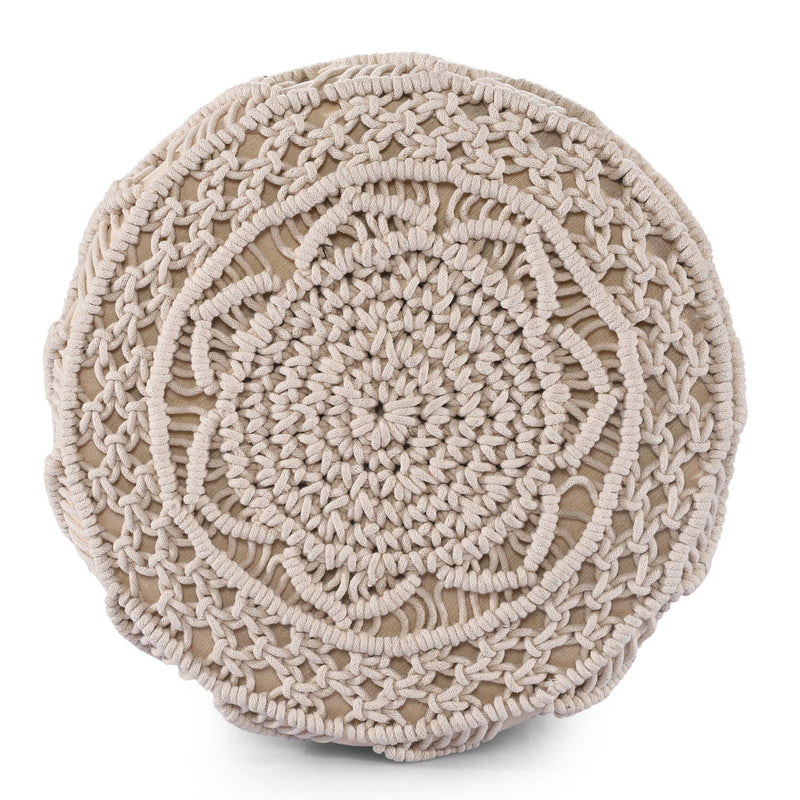 Macrame Stool with Tassels
