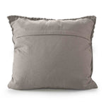 Grey Macrame Cushion with fringes