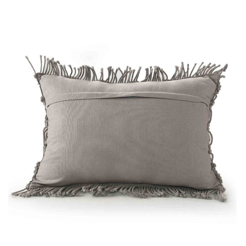 Macramé  Cushion in Grey