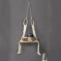 Macramé Shelf With Rings - Sashaaworld