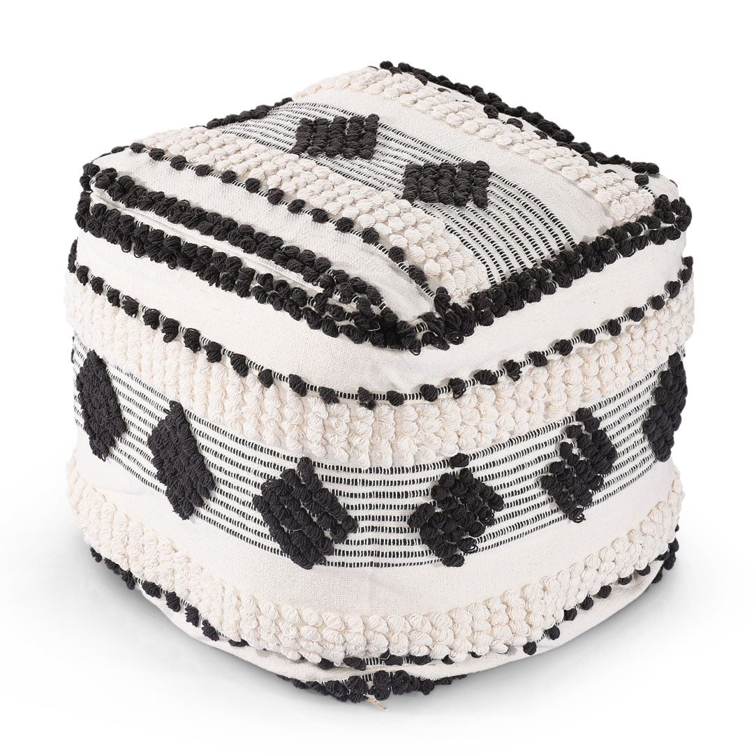 Monochromatic Ottoman Pouf - sashaaworld