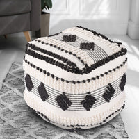 Monochromatic Ottoman Pouf