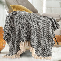 Soft Cotton Throw Blanket for Sofa/ Bed