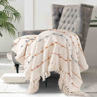 Multi Striped cotton throw