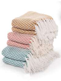 Soft Cotton Bed Throw- sashaaworld